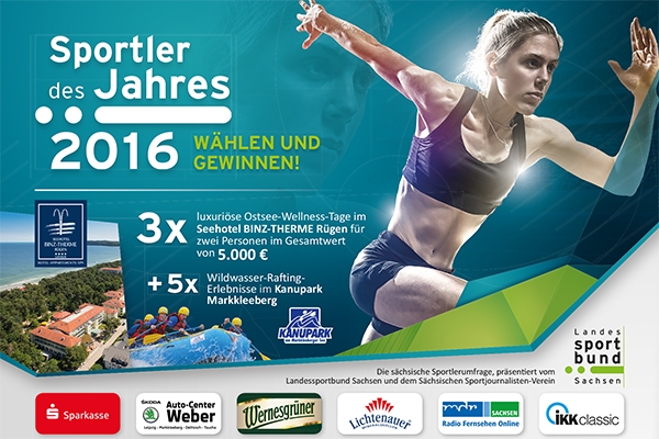 Sächsische Sportler des Jahres 2016 gesucht!