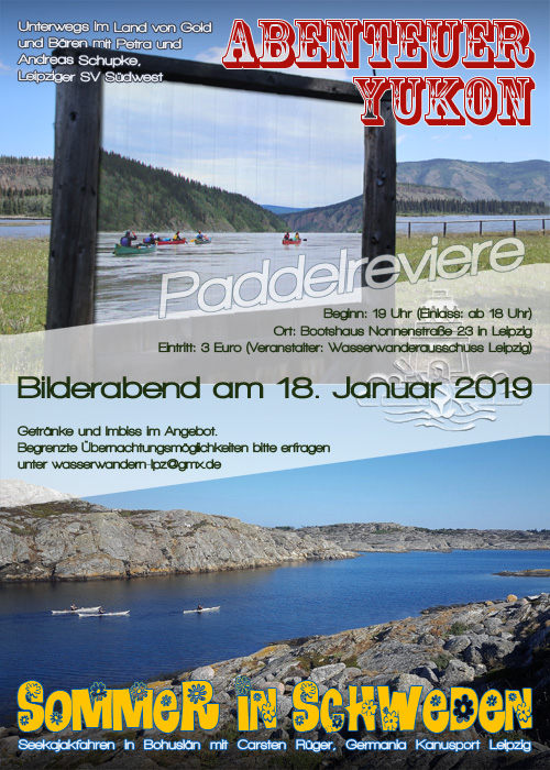 WWA-Bilderabend "Paddelreviere" am 18. Januar 2019